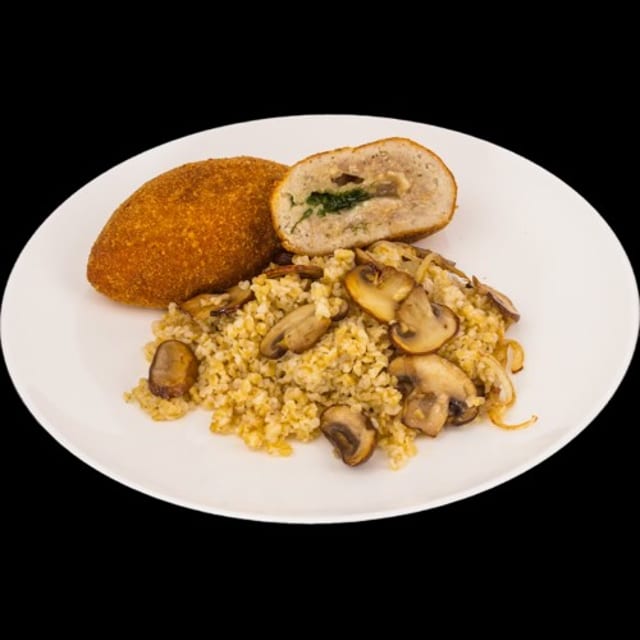 Bulgur Mushroom Pilaf.