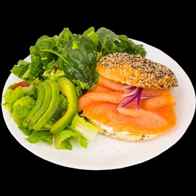 Smoked Salmon Bagel.